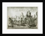 The naval Battle of Gangut on July 27, 1714, 1715 by Alexei Fyodorovich Zubov
