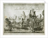 The naval Battle of Gangut on July 27, 1714, 1715 by Alexei Fyodorovich Zubov