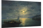 Crossing the Dnepr River at Moonlit Night, 1897 by Ivan Konstantinovich Aivazovsky