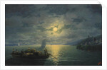 Crossing the Dnepr River at Moonlit Night, 1897 by Ivan Konstantinovich Aivazovsky