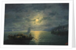 Crossing the Dnepr River at Moonlit Night, 1897 by Ivan Konstantinovich Aivazovsky