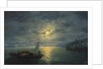 Crossing the Dnepr River at Moonlit Night, 1897 by Ivan Konstantinovich Aivazovsky
