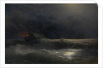 Burning ship (An episode of the Russian-Turkish War), 1896 by Ivan Konstantinovich Aivazovsky