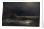 Burning ship (An episode of the Russian-Turkish War), 1896 by Ivan Konstantinovich Aivazovsky