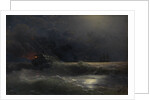 Burning ship (An episode of the Russian-Turkish War), 1896 by Ivan Konstantinovich Aivazovsky