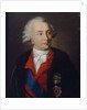 Portrait of the Count Ivan Ivanovich Shuvalov, 1810 by P.A. Alkin