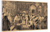Coronation of the two Romanov children, Ivan V and Peter I, 1682, 19th century by Anonymous