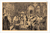 Coronation of the two Romanov children, Ivan V and Peter I, 1682, 19th century by Anonymous