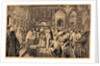 Coronation of the two Romanov children, Ivan V and Peter I, 1682, 19th century by Anonymous