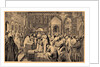 Coronation of the two Romanov children, Ivan V and Peter I, 1682, 19th century by Anonymous