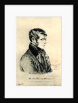Portrait of the Poet Prince Pyotr A. Vyazemsky After a drawing by O. Kiprensky by Anonymous