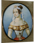Portrait of the ballerina Varvara Volkova, 1836 by Anonymous