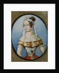 Portrait of the ballerina Varvara Volkova, 1836 by Anonymous