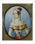 Portrait of the ballerina Varvara Volkova, 1836 by Anonymous