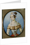 Portrait of the ballerina Varvara Volkova, 1836 by Anonymous