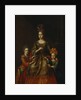 Portrait of Anastasiya Yakovlevna Naryshkina with children Alexandra Kirillovna und Tatyana Kirillovna, Early 18th cen by Anonymous