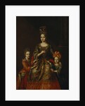 Portrait of Anastasiya Yakovlevna Naryshkina with children Alexandra Kirillovna und Tatyana Kirillovna, Early 18th cen by Anonymous