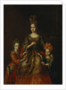 Portrait of Anastasiya Yakovlevna Naryshkina with children Alexandra Kirillovna und Tatyana Kirillovna, Early 18th cen by Anonymous