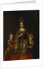 Portrait of Anastasiya Yakovlevna Naryshkina with children Alexandra Kirillovna und Tatyana Kirillovna, Early 18th cen by Anonymous