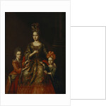 Portrait of Anastasiya Yakovlevna Naryshkina with children Alexandra Kirillovna und Tatyana Kirillovna, Early 18th cen by Anonymous
