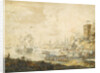 The naval Battle of Chesma on 5 July 1770, 18th century by Anonymous
