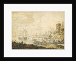 The naval Battle of Chesma on 5 July 1770, 18th century by Anonymous