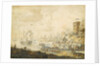 The naval Battle of Chesma on 5 July 1770, 18th century by Anonymous