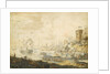 The naval Battle of Chesma on 5 July 1770, 18th century by Anonymous
