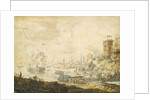 The naval Battle of Chesma on 5 July 1770, 18th century by Anonymous