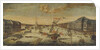 View of the Neva River banks, 1753 by 18th century Anonymous