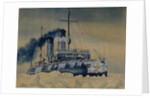 Icebreaker Krasin among ice floes in the Barents Sea, 1932 by 18th century Anonymous