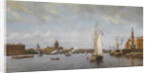 View of the Neva at the Vasilyevsky Island, 1898 by Alexander Karlovich Beggrov