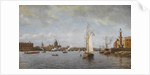 View of the Neva at the Vasilyevsky Island, 1898 by Alexander Karlovich Beggrov