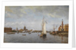 View of the Neva at the Vasilyevsky Island, 1898 by Alexander Karlovich Beggrov