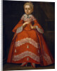 Portrait of Yekaterina Nikolayevna Tishinina as child, 1758 by Ivan Kozmich Berezin