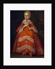 Portrait of Yekaterina Nikolayevna Tishinina as child, 1758 by Ivan Kozmich Berezin