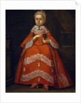 Portrait of Yekaterina Nikolayevna Tishinina as child, 1758 by Ivan Kozmich Berezin