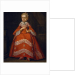 Portrait of Yekaterina Nikolayevna Tishinina as child, 1758 by Ivan Kozmich Berezin
