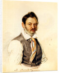 Portrait of Decembrist Fonvizin Michail A. Fonvizin, 1834 by Nikolai Alexandrovich Bestuzhev
