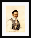 Portrait of Decembrist Fonvizin Michail A. Fonvizin, 1834 by Nikolai Alexandrovich Bestuzhev