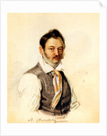 Portrait of Decembrist Fonvizin Michail A. Fonvizin, 1834 by Nikolai Alexandrovich Bestuzhev