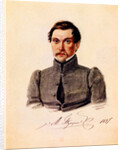 Portrait of Decembrist Ivan Pushchin, 1837 by Nikolai Alexandrovich Bestuzhev