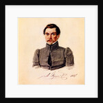 Portrait of Decembrist Ivan Pushchin, 1837 by Nikolai Alexandrovich Bestuzhev