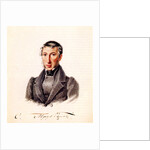 Portrait of Decembrist Prince Sergei Petrovich Trubetskoy, 1839 by Nikolai Alexandrovich Bestuzhev