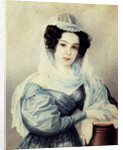 Portrait of Camilla Ivasheva (Le Dantieau), wife of Decembrist Vasily Ivashev, 1834 by Nikolai Alexandrovich Bestuzhev