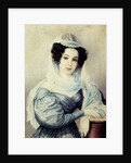Portrait of Camilla Ivasheva (Le Dantieau), wife of Decembrist Vasily Ivashev, 1834 by Nikolai Alexandrovich Bestuzhev