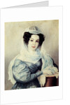 Portrait of Camilla Ivasheva (Le Dantieau), wife of Decembrist Vasily Ivashev, 1834 by Nikolai Alexandrovich Bestuzhev