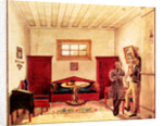 Prison cell of Decembrist Nikolai Panov in the Peter prison, 1830-1839 by Nikolai Alexandrovich Bestuzhev