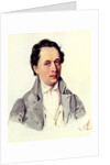 Portrait of Leopold Niemirowski, 1843 by Nikolai Alexandrovich Bestuzhev