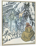 Illustration for the Fairy tale Morozko, 1932 by Ivan Yakovlevich Bilibin